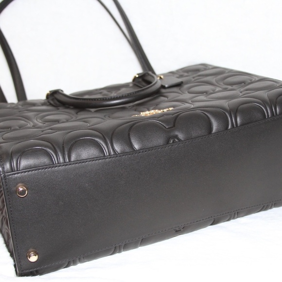 NWT Coach Maggie Large Tote Bag In Signature Leather CY672 - Picture 6 of 11